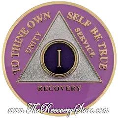 Medallion - AA Lavender &amp; Purple Triangle