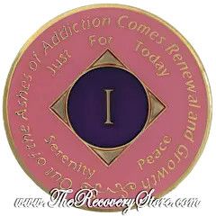Medallion - NA Pink with 24kt Gold Accents