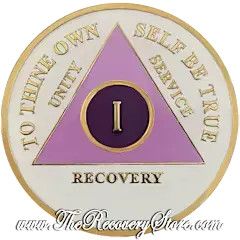 Medallion - AA White &amp; Lavender Triangle