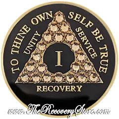 Crystallized Medallion - AA Black Triangle with Light Colorado Topaz Crystals