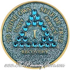 Crystallized Medallion - AA Aqua Glitter Triangle with Blue Zircon Crystals