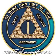 Crystallized Medallion - AA Blue Pearl Triangle with Light Colorado Topaz Crystals