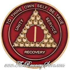 Crystallized Medallion - AA Burgundy Triangle with Light Colorado Topaz Crystals