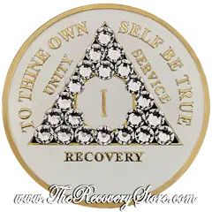 Crystallized Medallion - AA White Triangle with Diamond Crystals