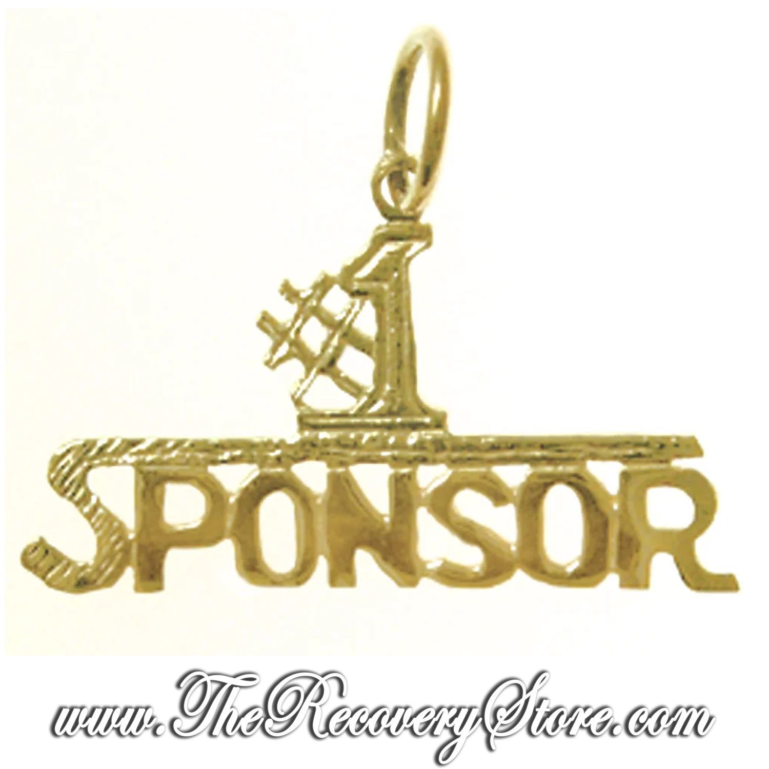 14k Gold &quot;#1 Sponsor&quot; Pendant