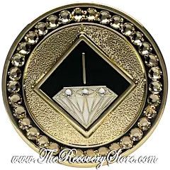 Crystallized Medallion - NA Black &amp; Gold Pearl with Light Colorado Topaz Crystals