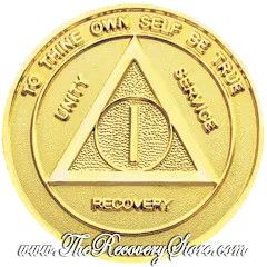 Medallion - AA Triangle Gold (FL)