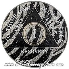 Medallion - AA Triangle Zebra Glitter