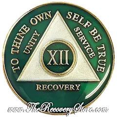 Medallion - AA Green/Silver Triangle