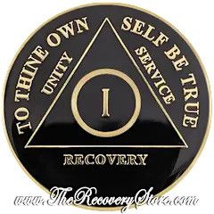 Medallion - AA Black on Black Triangle