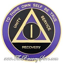 Medallion - AA Triangle Purple &amp; Black