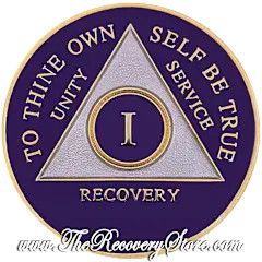 Medallion - AA Triangle Purple/Silver