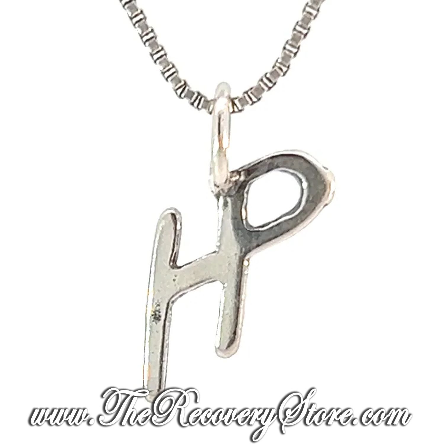 Sterling Silver &quot;HP&quot; Sayings Pendant