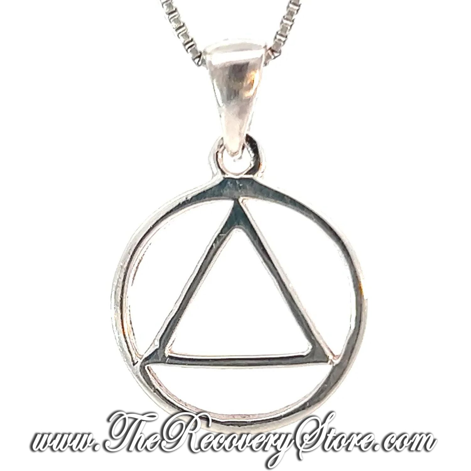 Sterling Silver AA Symbol Thick Style, Medium Size Pendant