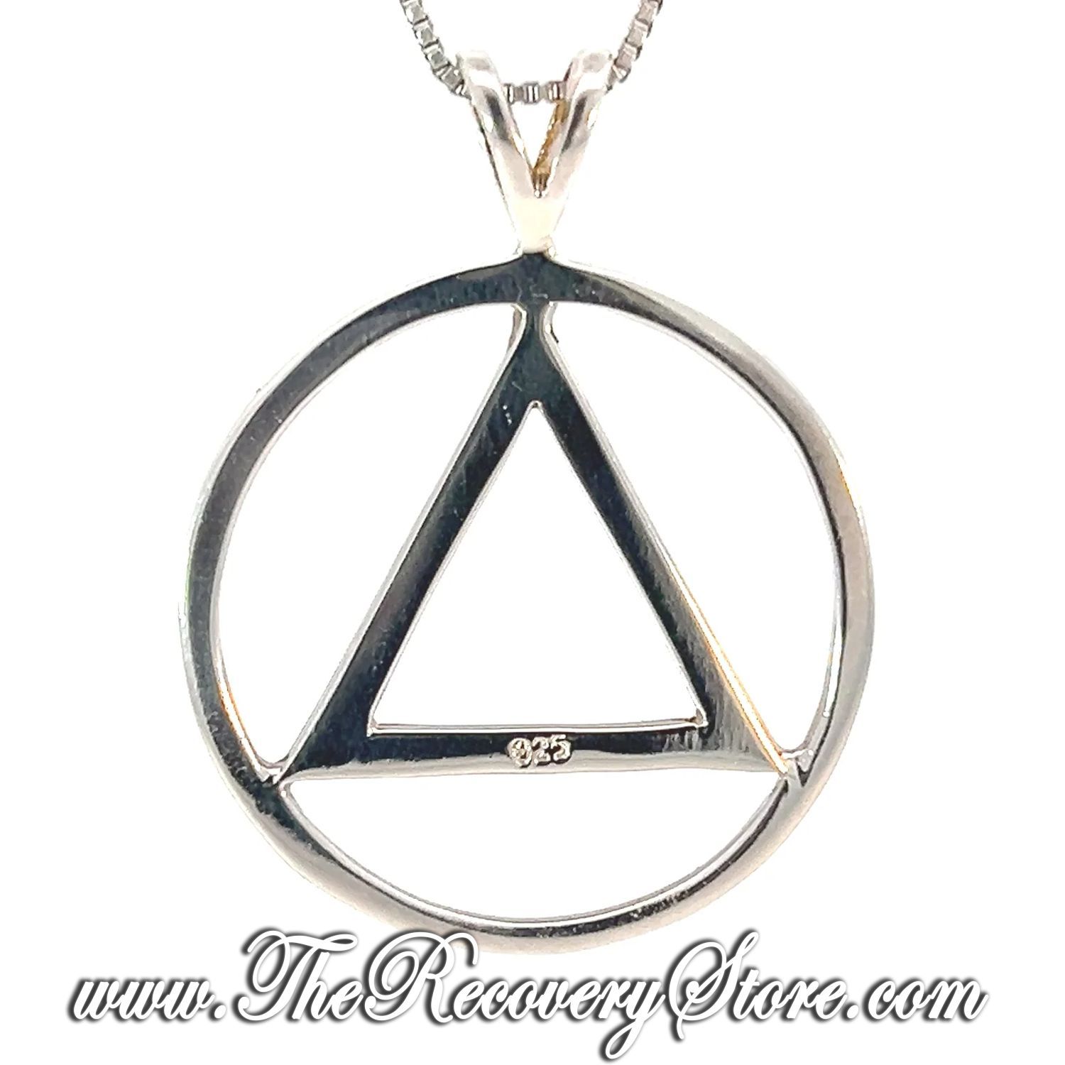 Sterling Silver Flat Style AA Pendant