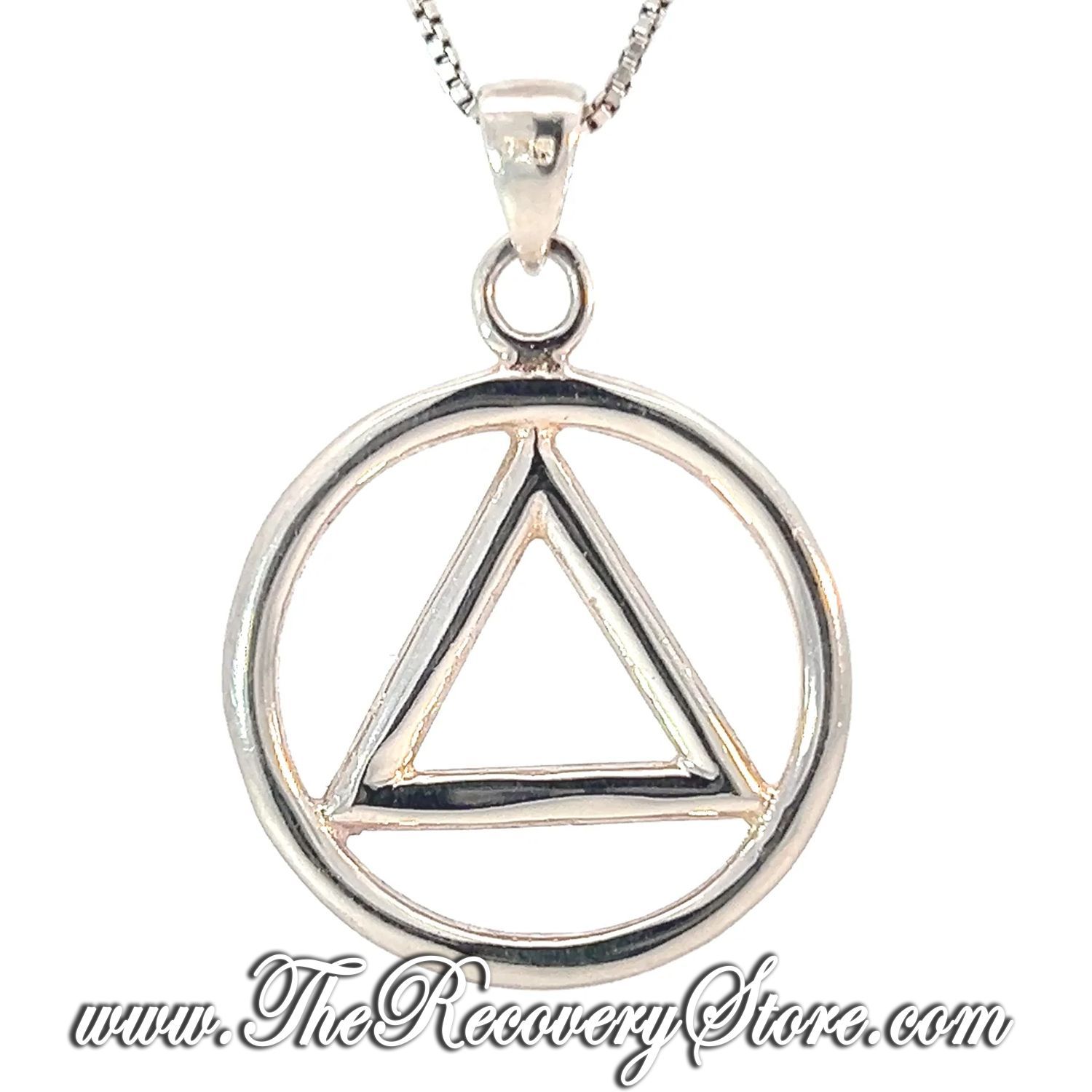 Sterling Silver Large Heavy Wire Style AA Pendant
