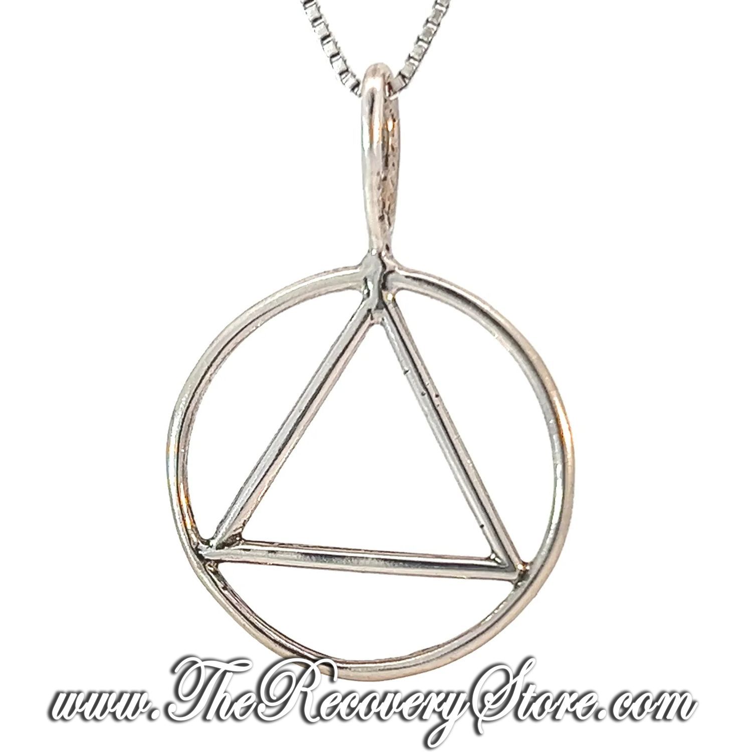 Sterling Silver Simple Wire Look AA Pendant