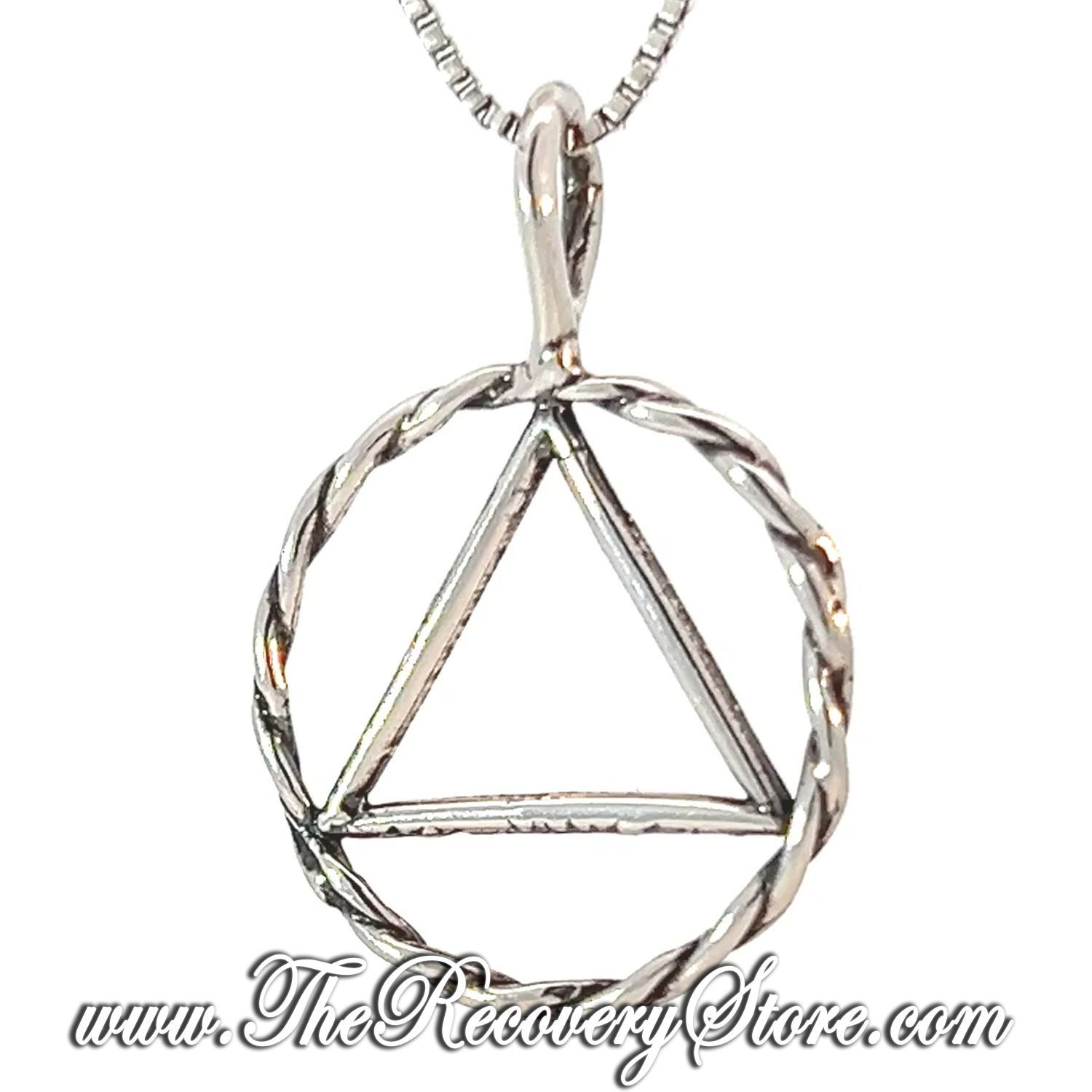 Sterling Silver Twist Wire Style Medium Size Pendant