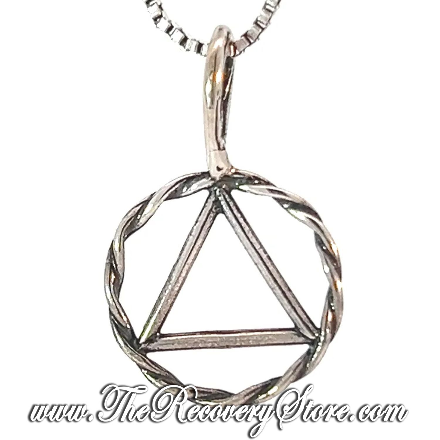 Sterling Silver Twist Wire Style Medium Size Pendant