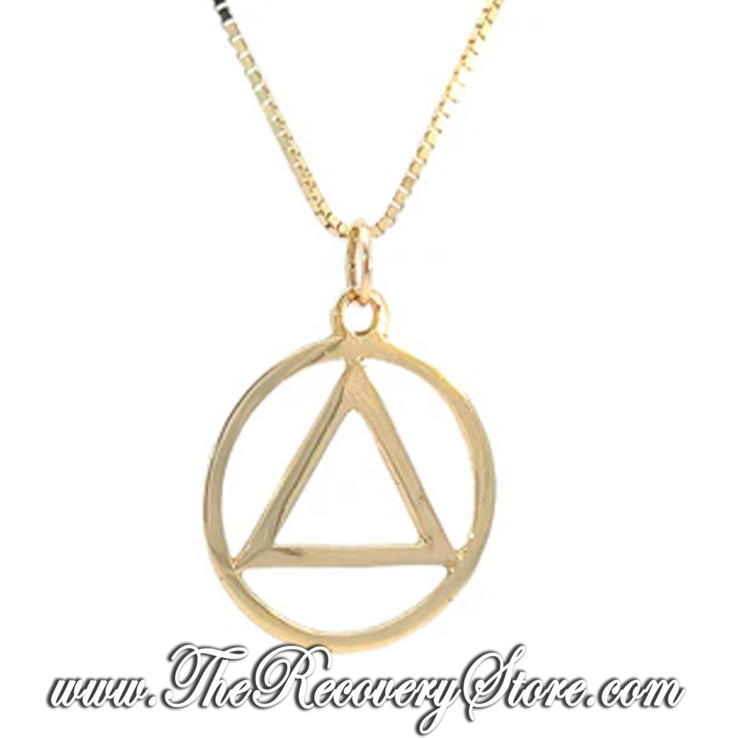 *14k Gold Flat Style Large Symbol Pendant