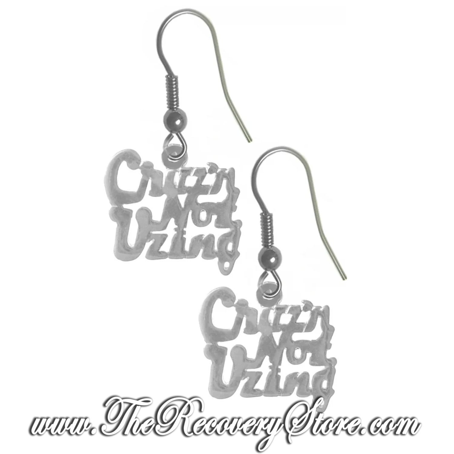 Sterling Silver &quot;Cruz&#39;n Not Uzing&quot; Earrings