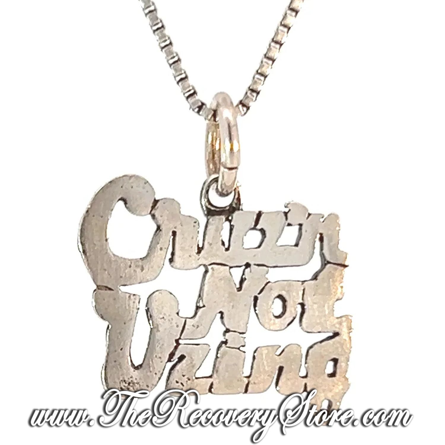 Sterling Silver &quot;Cruz&#39;n Not Uzing&quot; Sayings Pendant