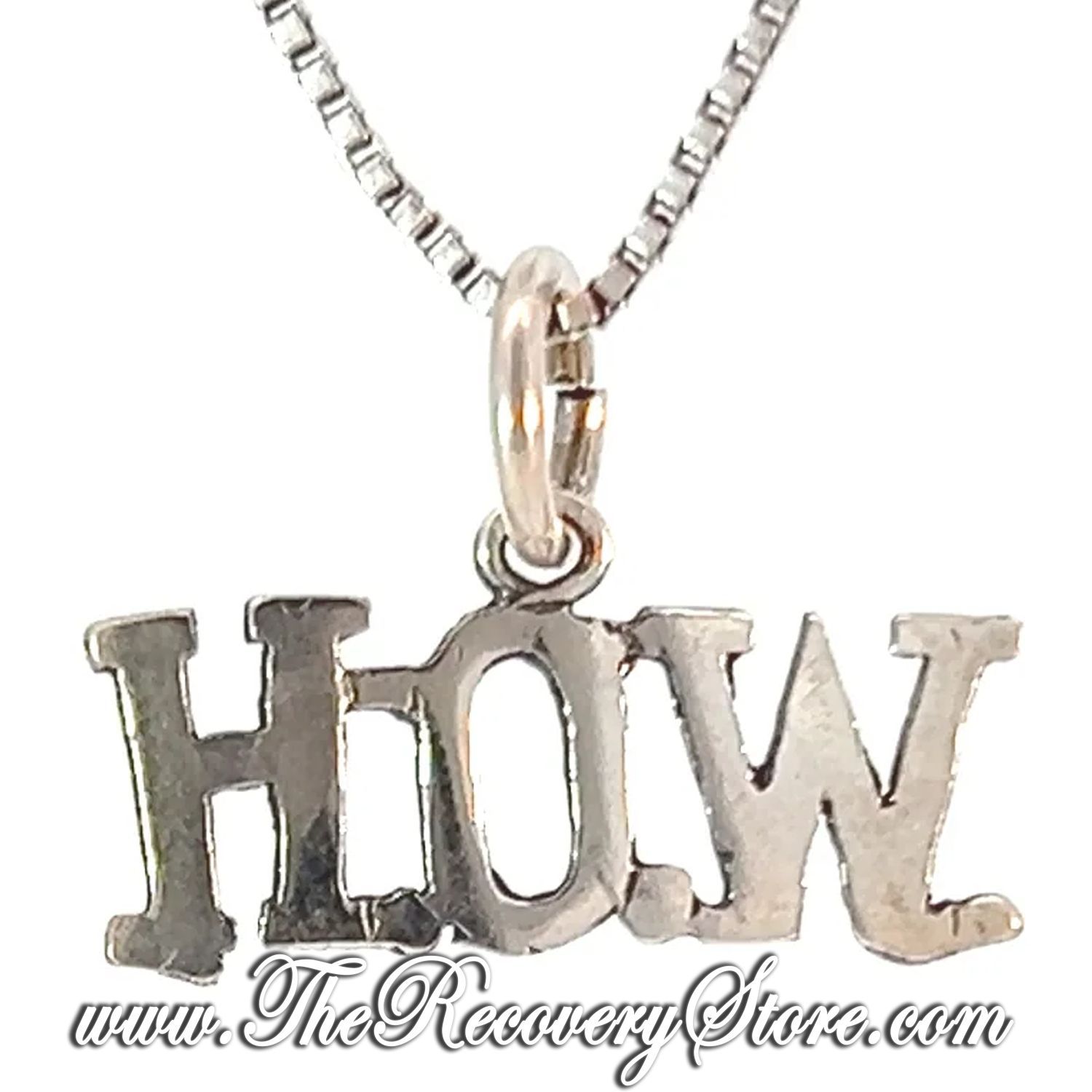 Sterling Silver &quot;H.O.W.&quot; Sayings Pendant
