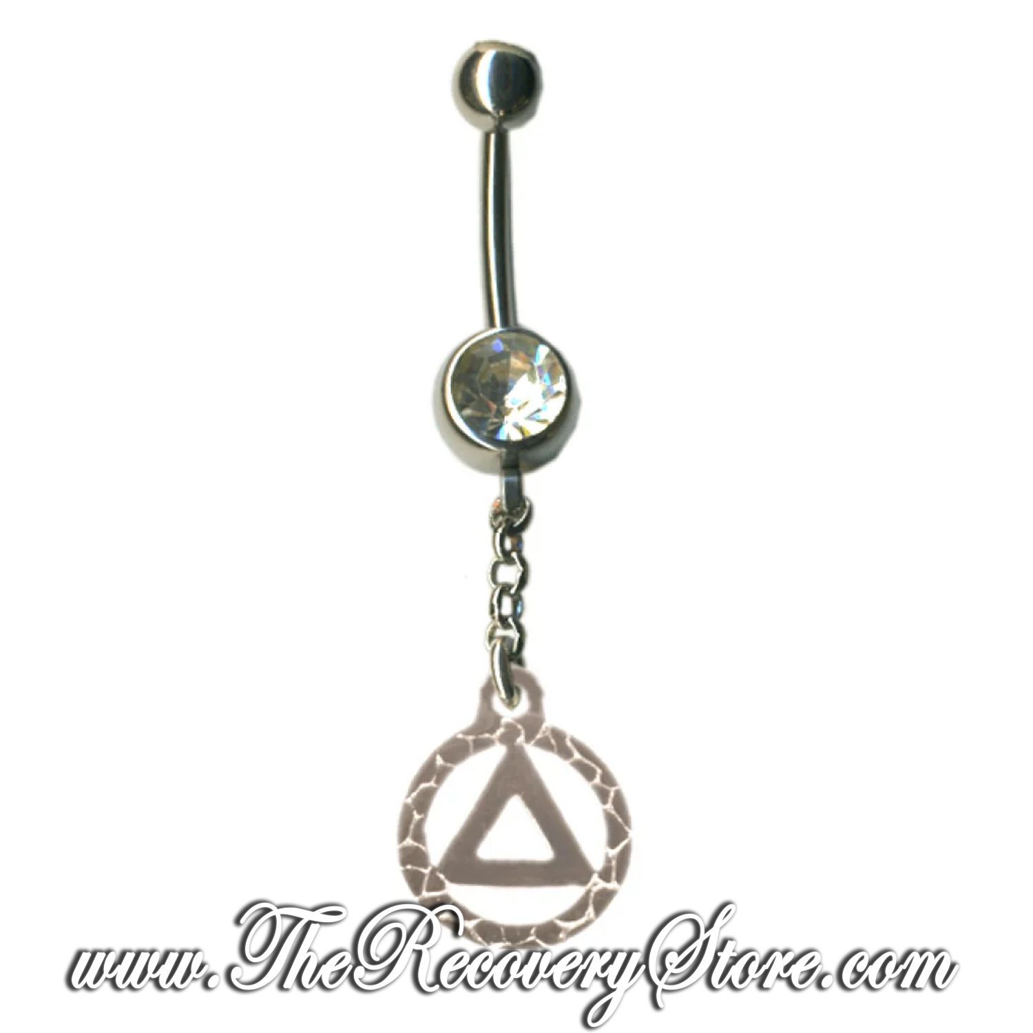 Sterling Silver AA Smooth Triangle in a Nugget Style Circle Body Jewelry
