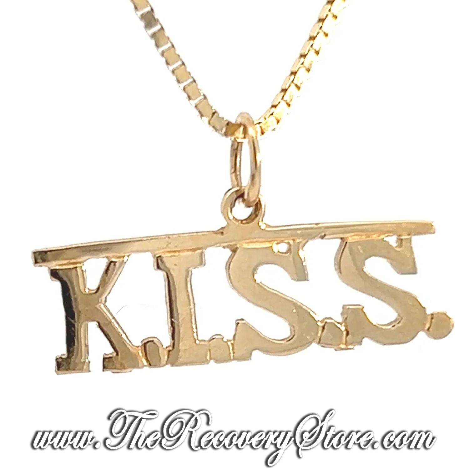 *14k Gold &quot;KISS&quot; Pendant
