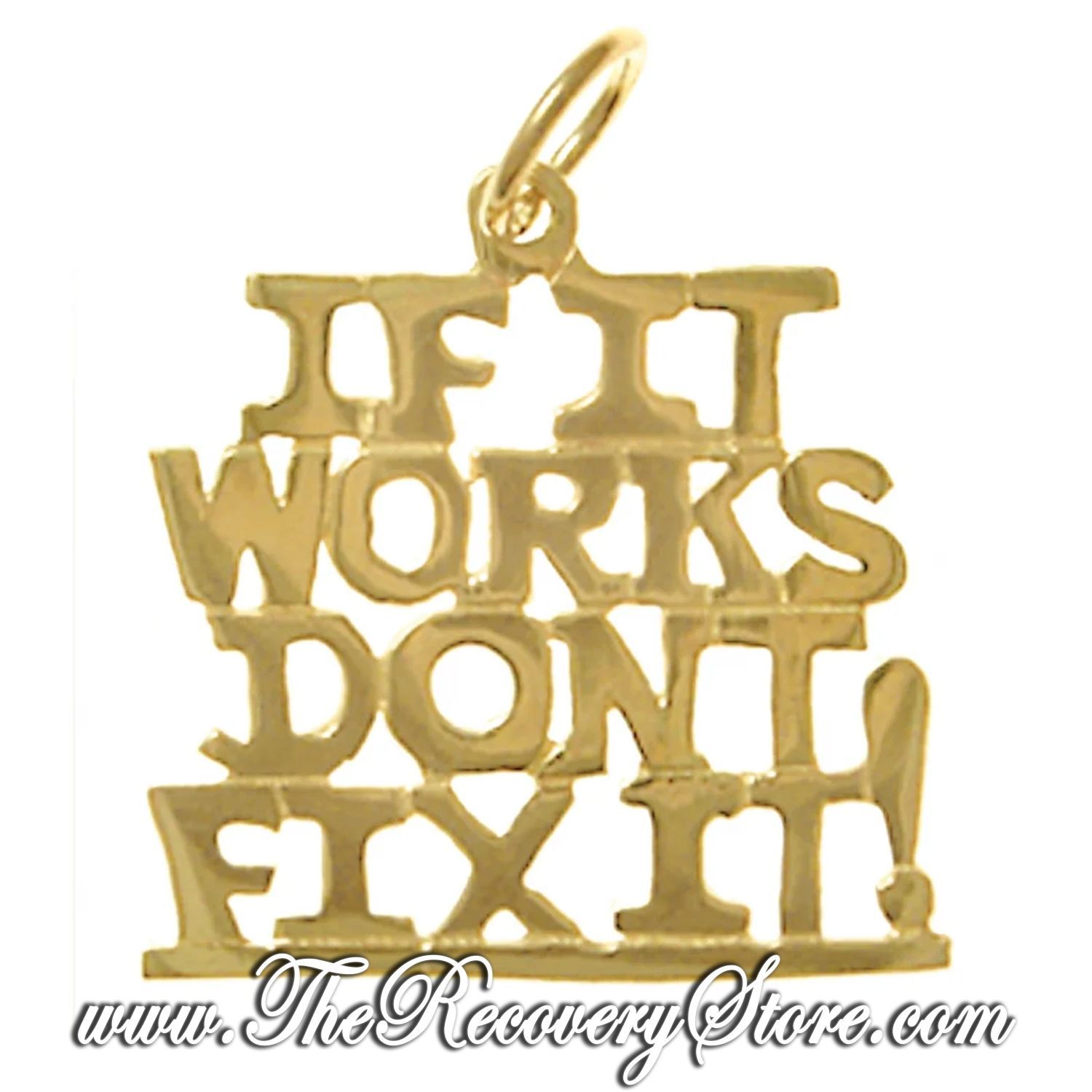 *14k Gold &quot;If It Works&quot;  Pendant