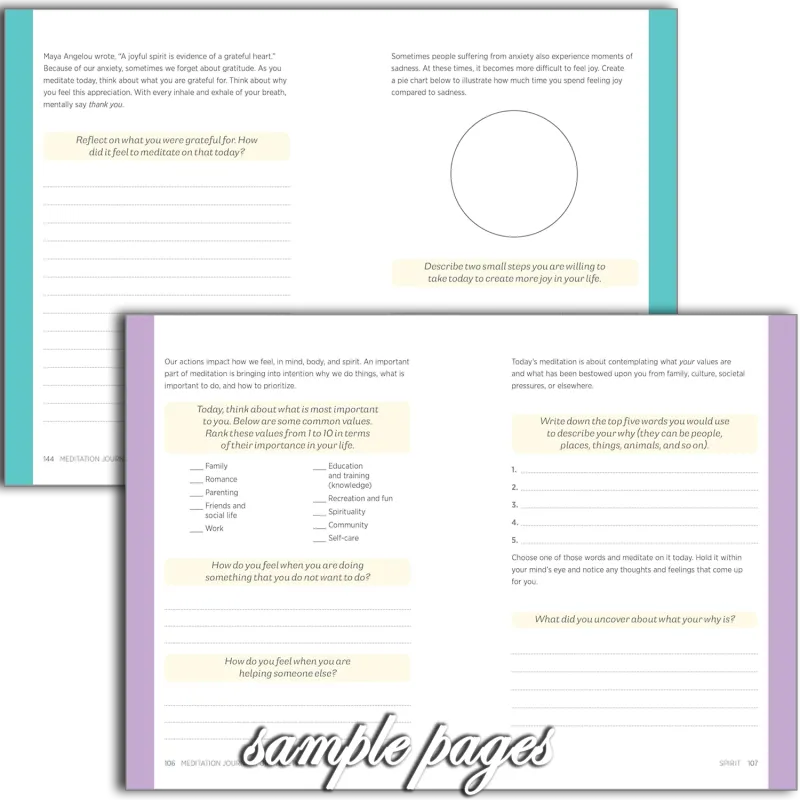 Journal - Meditation Journal for Anxiety