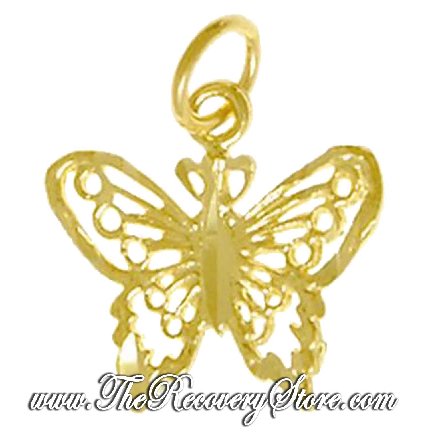 *14k Gold Butterfly Small Pendant