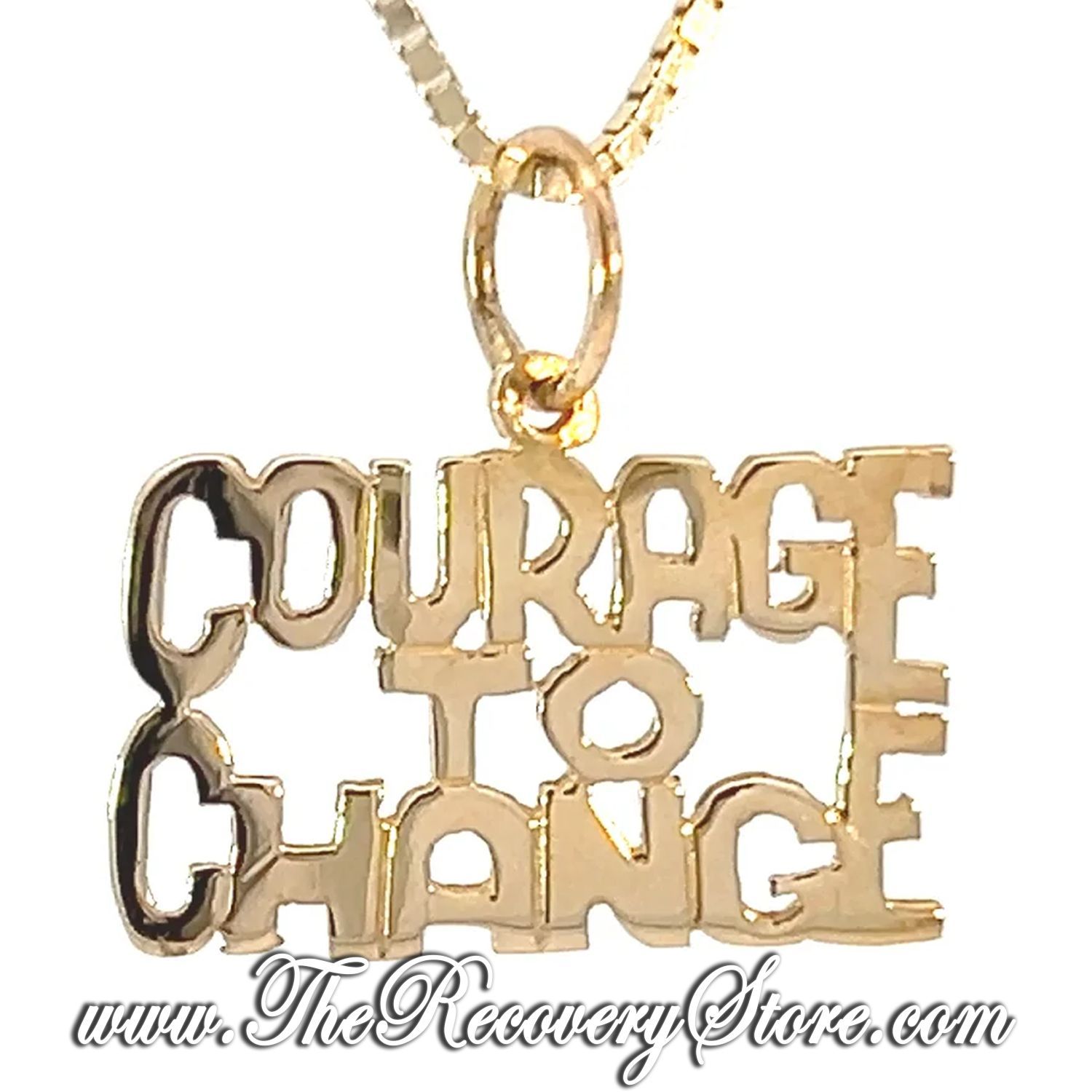 *14k Gold Courage to Change Pendant