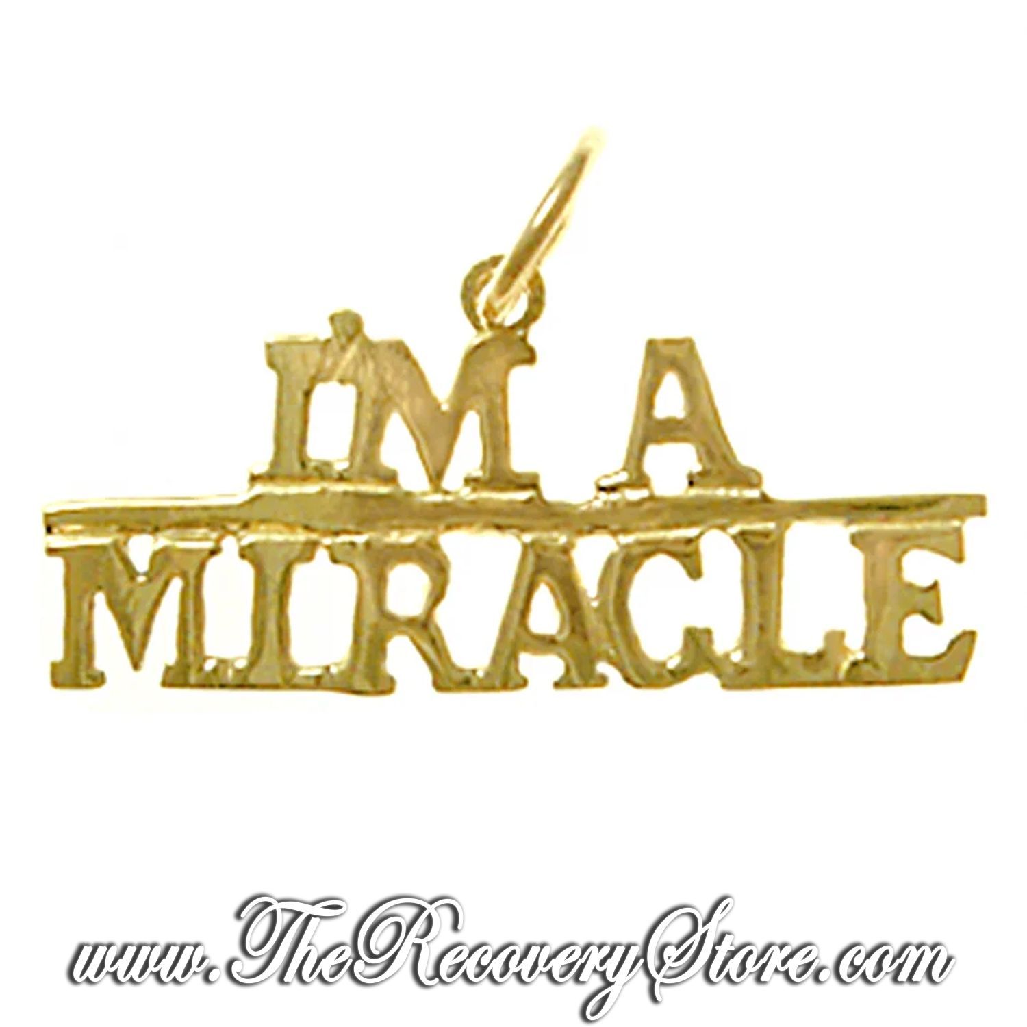 *14k Gold I&#39;m A Miracle Pendant
