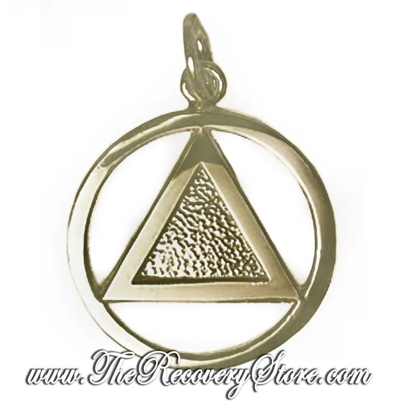AA Antique Finish Brass Triangle Pendant