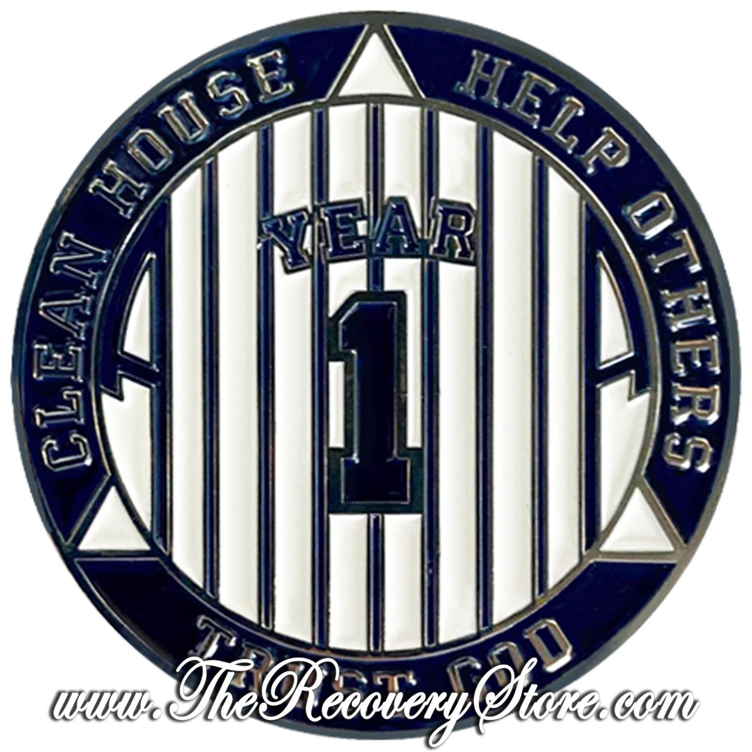 Large Medallion - NY Yankee Pinstripe Yearly, Milestone: 01