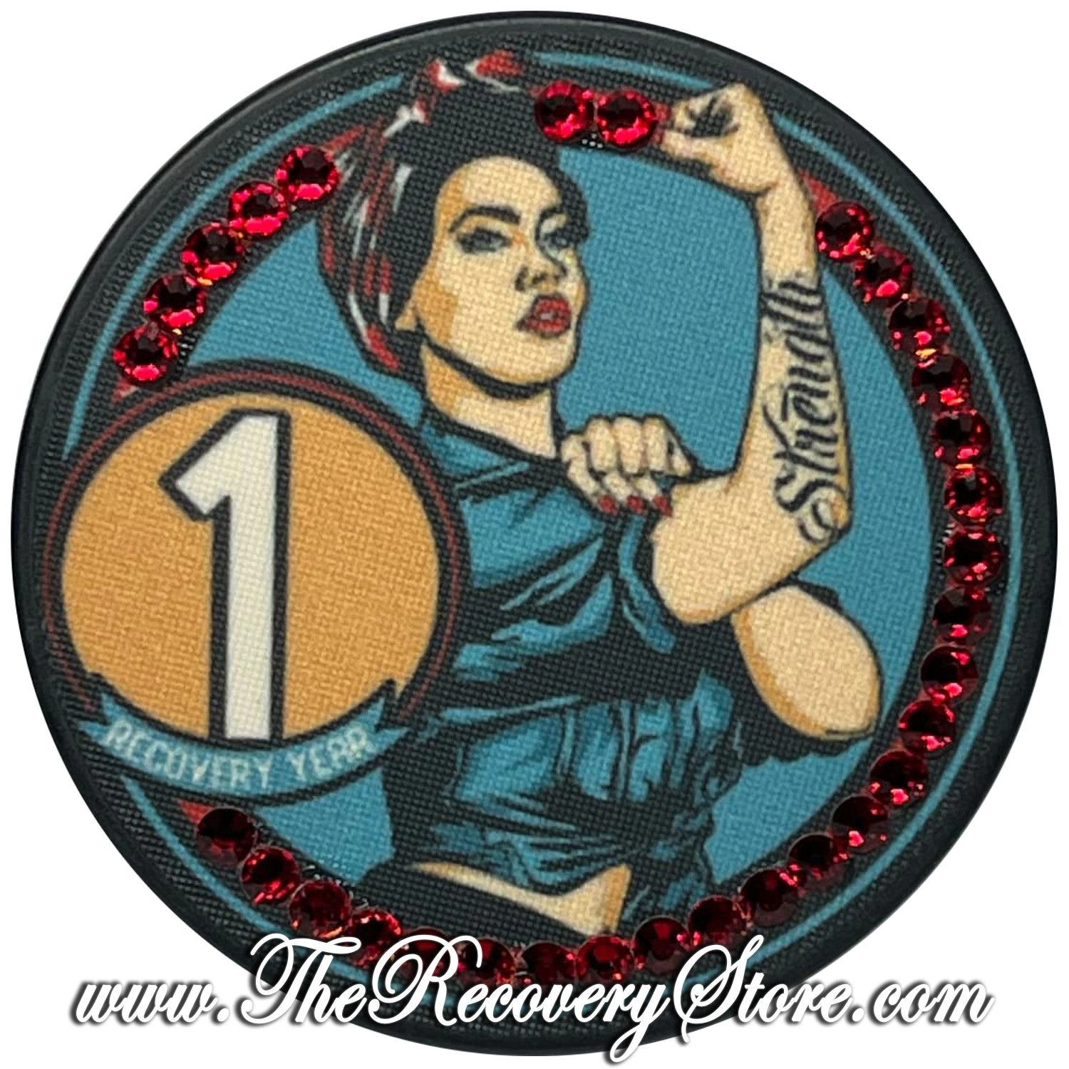 Crystallized Poker Chip - Rosie Strength Yearly