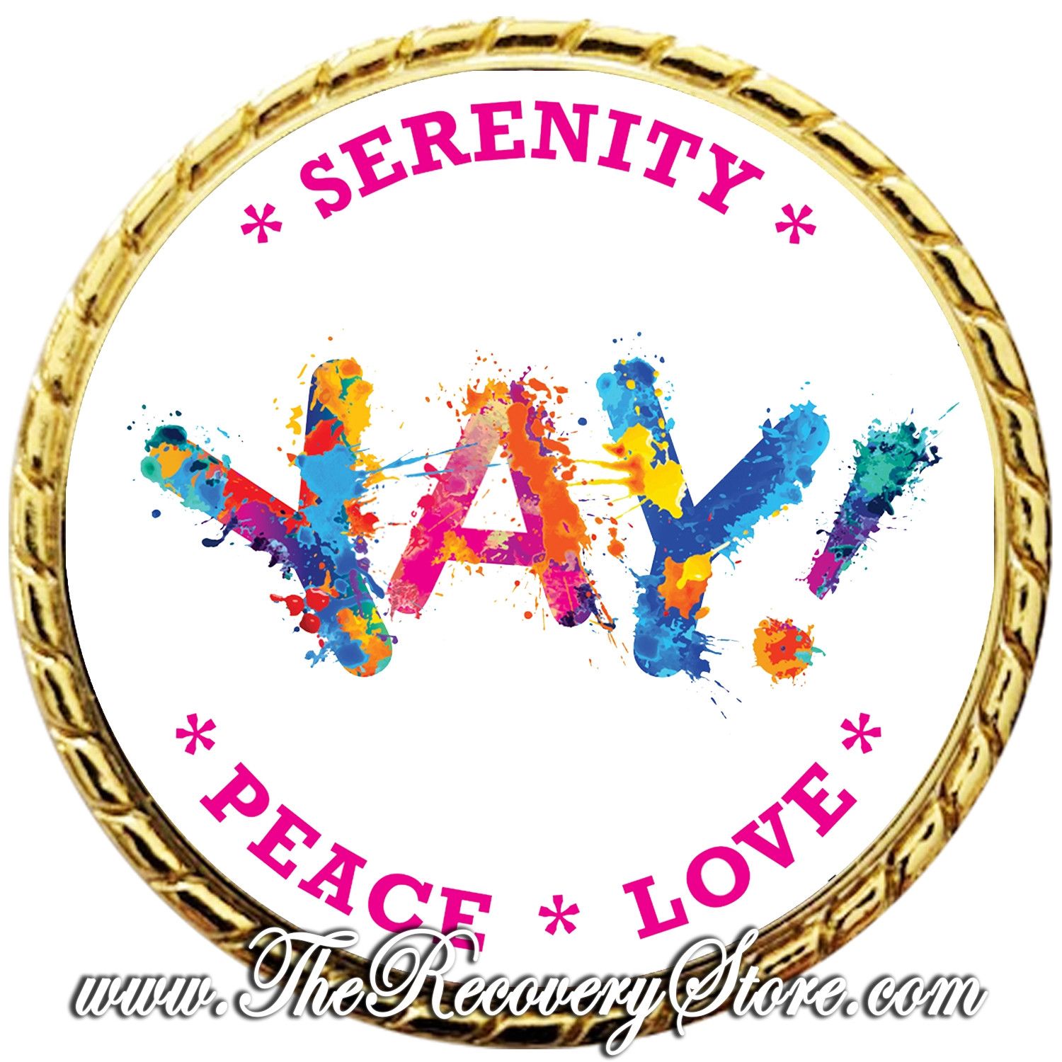 Large Medallion - YAY Yearly with Gold Metal Trim, Milestone: 01 year