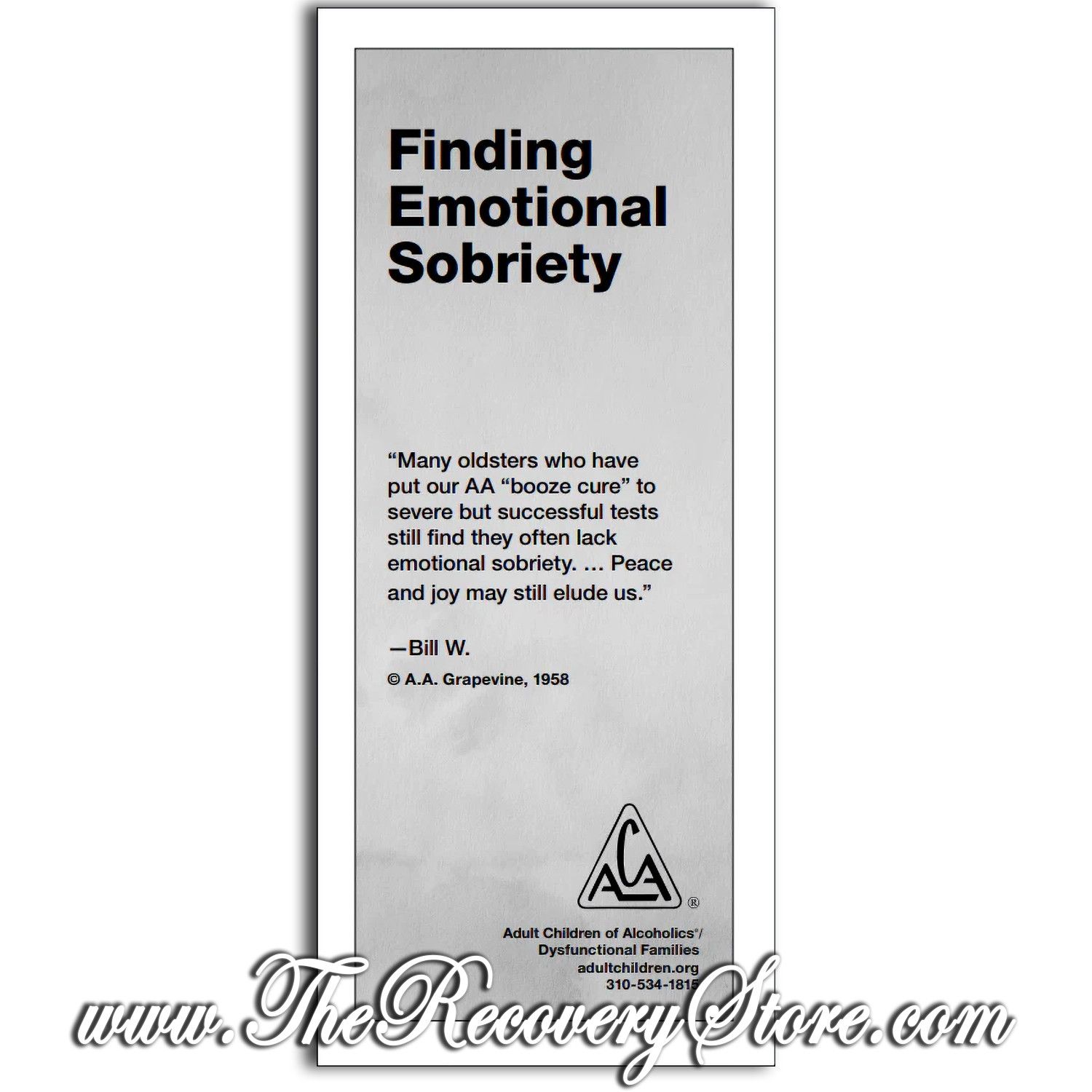Pamphlet - Finding Emotional Sobriety