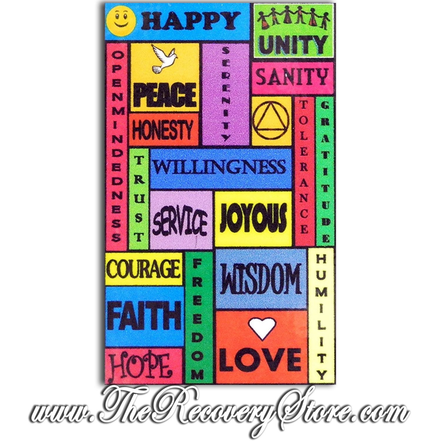 Wallet Card - Recovery Word Mix - Laminated