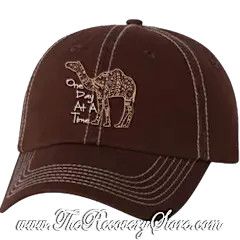 Camel Embroidered Brown Hat