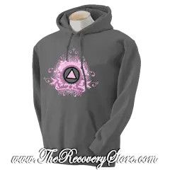 Hoodie - Sober Is Sexy - Charcoal - Small