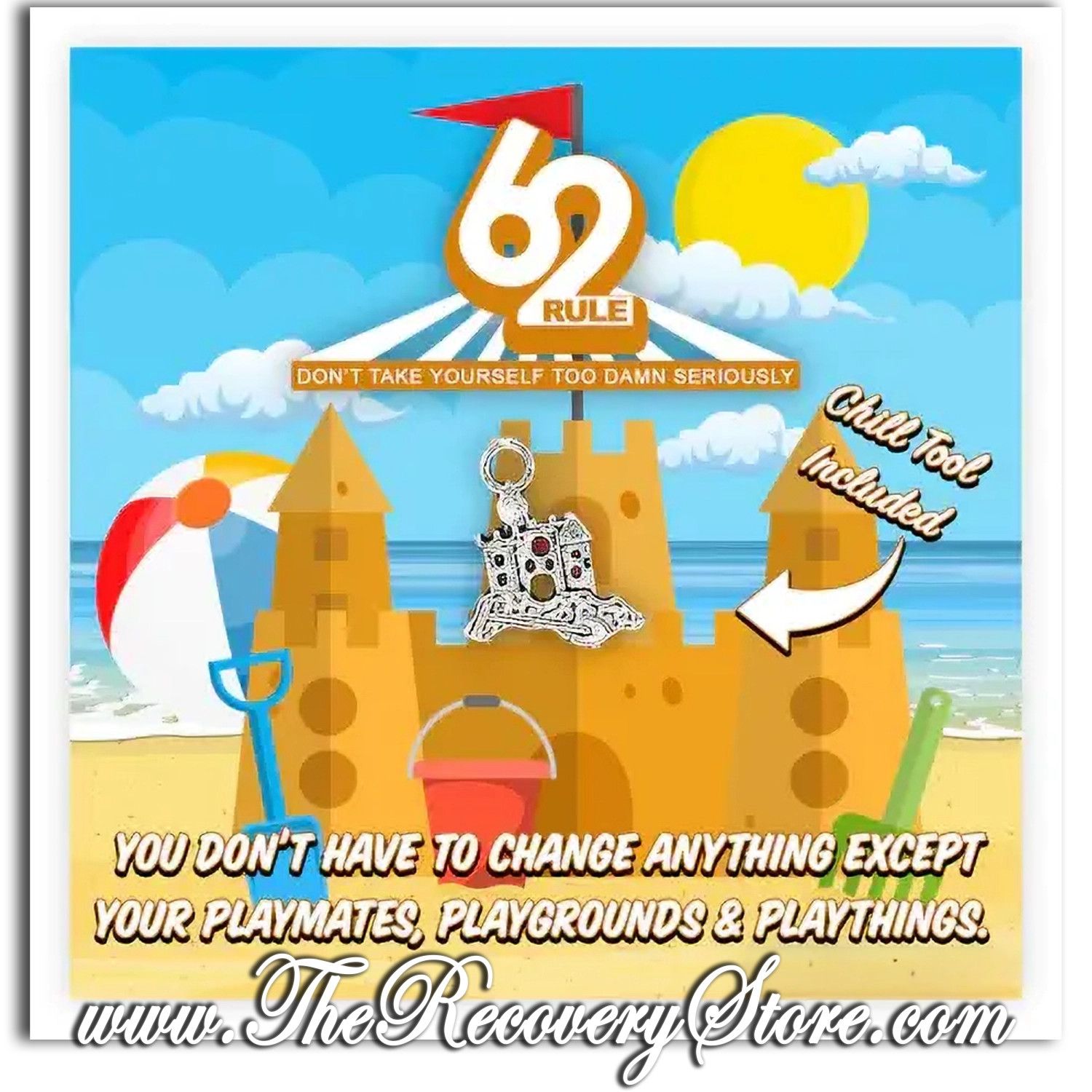 Card - Rule 62  Charm - Castle - Playmates, Playgrounds &amp; Playthings...