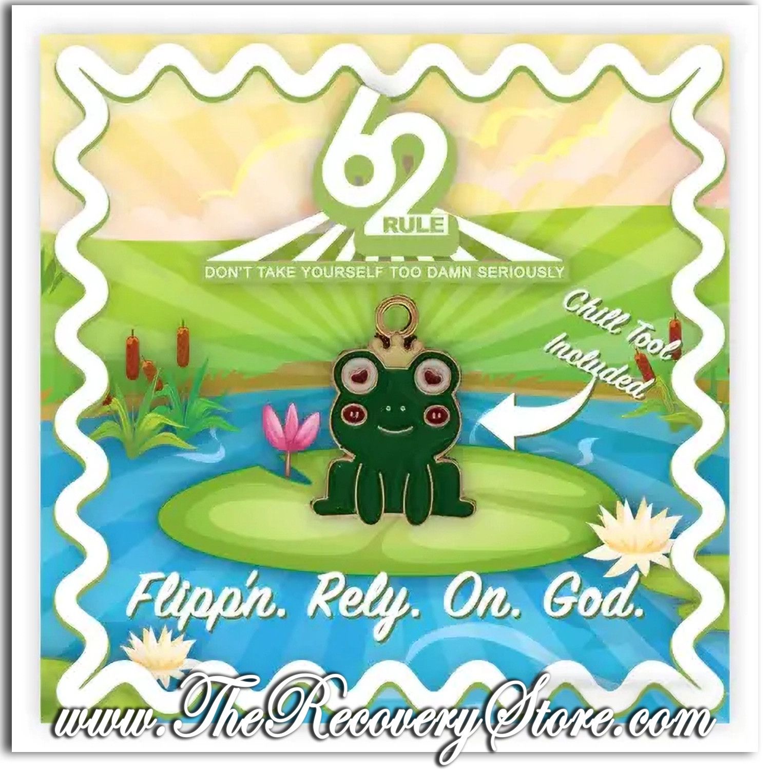 Card - Rule 62  Charm - Frog - F.R.O.G.