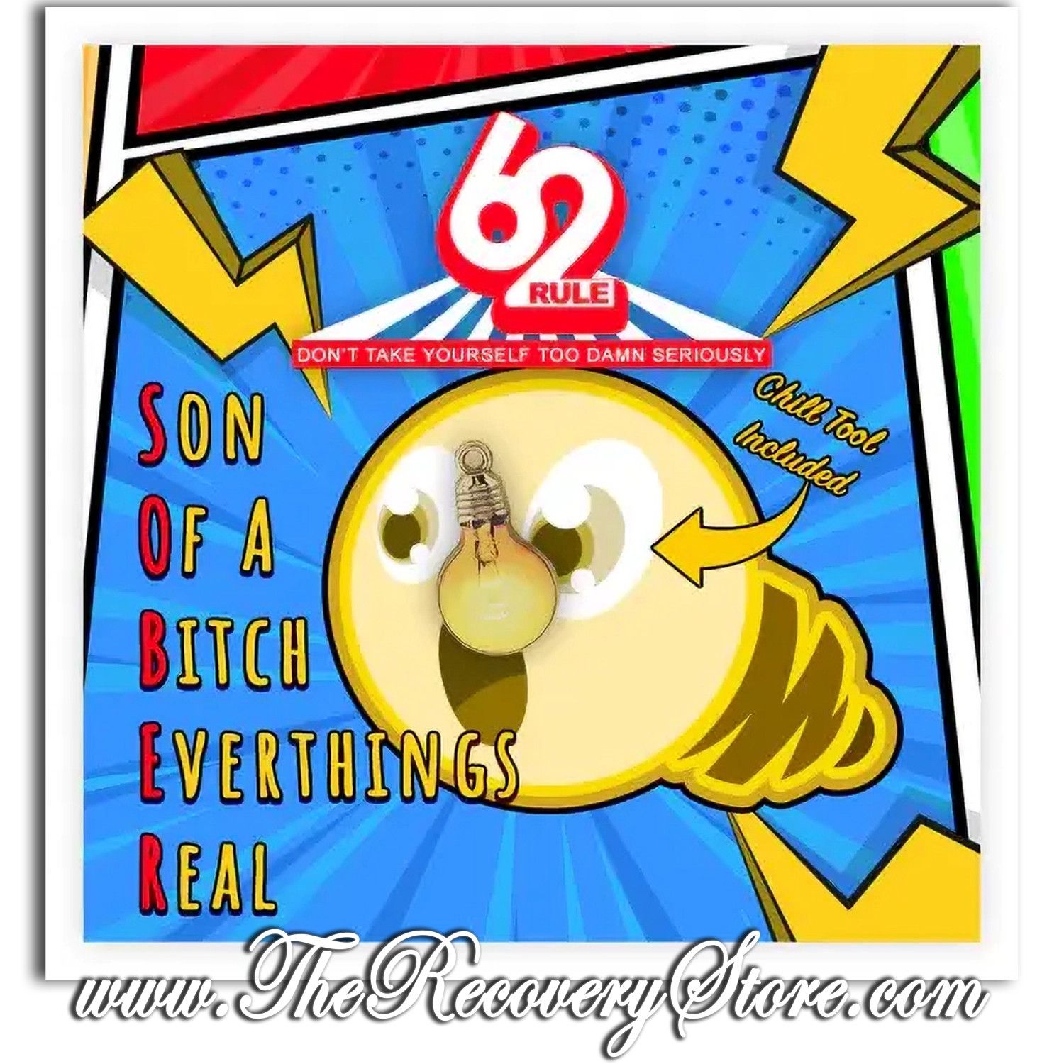 Card - Rule 62  Charm - Lightbulb - S.O.B.E.R.