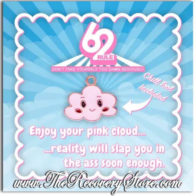Card - Rule 62  Charm - Pink Cloud - Enjoy Your Pink Cloud...