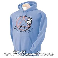 Hoodie - Serenity Courage Wisdom - Iris - X-Large