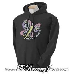 Hoodie - Miracles Happen - Black - 2XL