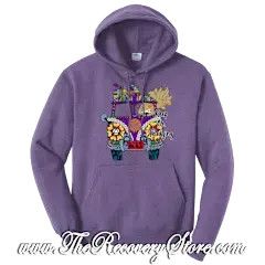 Hoodie - Keep On Trudging - Light Purple - Medium