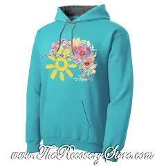 Hoodie - Grow In The Sunlight - Light Blue - XL
